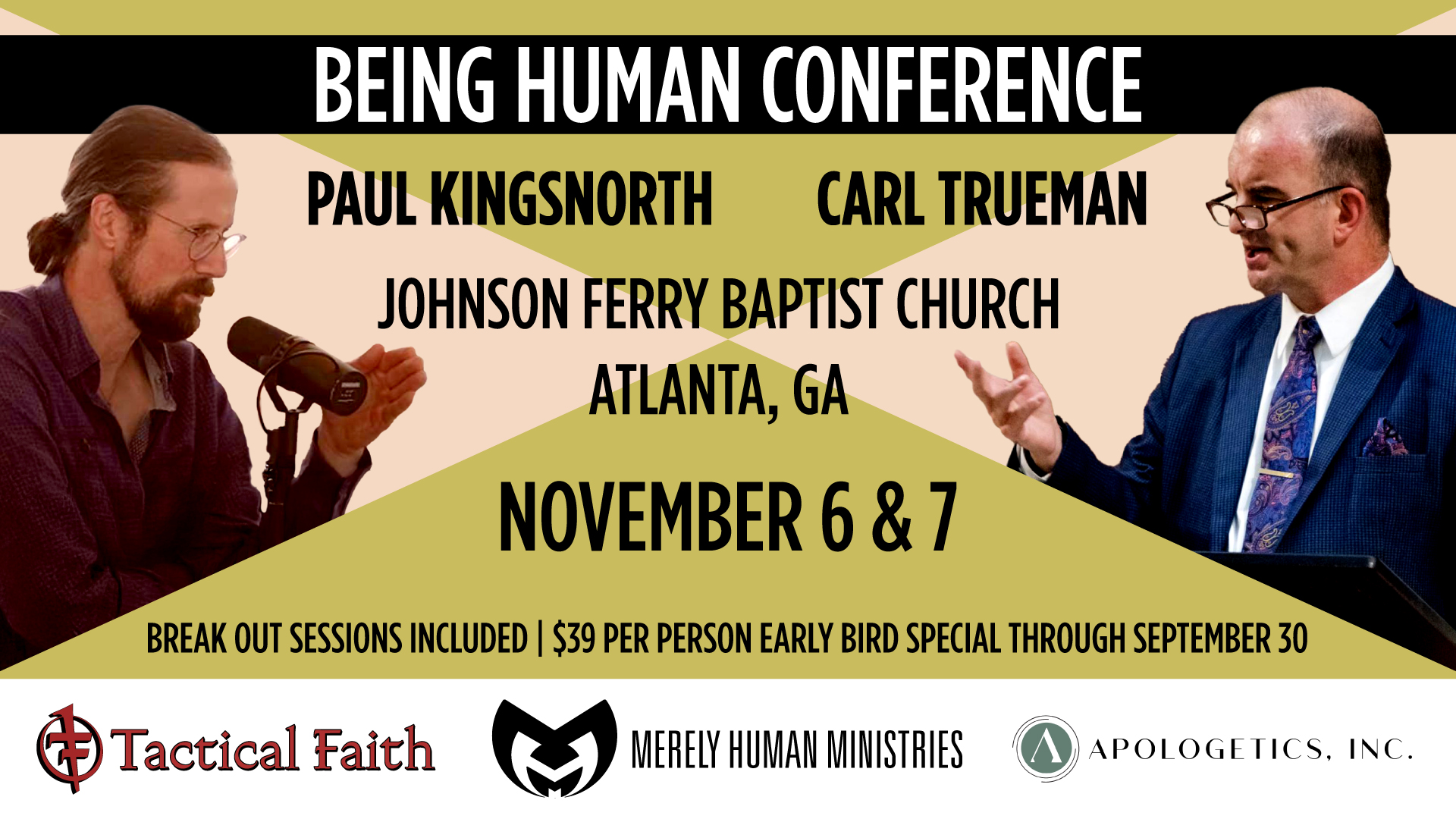 Paul Kingsnorth and Carl Trueman Event Graphic